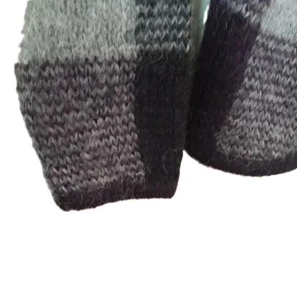 Dress Barn Mohair Blend Plaid Cardigan M Academia Preppy Twee Scandi - Picture 5 of 10